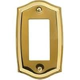 Buy American Tack & Hdwe Co 76RBR Sonoma Rocker Plate 1-Gang - Polished Brass by American Tack
