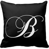 Black White Monogram B Designer Monogrammed R8c8b13d56ea8458699a0a951dae75582 I5fqz 8byvr Pillow Case