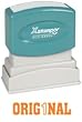 Xstamper One-Color Title Message Stamp, Original, Pre-Inked/Re-Inkable, Orange (1824)