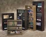 HON 1892M Three Shelf Laminate Bookcase, 1890 Series, Radius Edge, 36-1/8H, Medium Oak