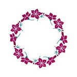 Red Flowering Ring Temporary Tattoo 2x2