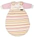  : ALVI Baby-Mäxchen Schlafsacksystem mit feiner Stickerei LITTLE GIRL Streifen rosa 953/2, Gr. 80/86 - MODELL 2010