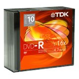 TDK 4.7GB 16x DVD-R (25-Pack Spindle ) by TDK