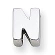 Sterling Silver Initial Slide N