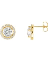 14K White Gold Pair 3 8 Ctw Pr Diamond Earrings