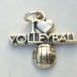 Sterling Silver Volleyball Charm