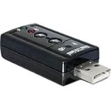 USB Sound Adapter 7.1 - DeLock -Virtual 7.1 Sound - Xear 3D Sound - mit Funktionstasten - zusätlicher Soundadapter - ideal für Skype