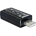 USB Sound Adapter 7.1 - DeLock -Virtual 7.1 Sound - Xear 3D Sound - mit Funktionstasten - zus�tlicher Soundadapter - ideal f�r Skype