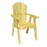 Outdoor Adirondack Dining Chair (Pine) by The Bear Chair