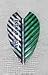 3 sets Vortex 353 from Accudart&Acirc;&reg;, Silver/Green, X-flights - Smaller Size
