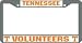 Tennessee Volunteers Chrome License Plate Frame - SET OF 6 - Sports Merchandise