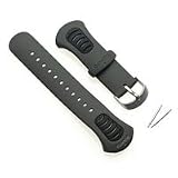 Suunto Watch Replacement Strap Kit - Black Elastomer (X6HR, X6, S6 & T6)