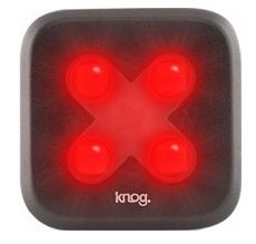 Knog Fahrrad-Blinder rote LED cross, grau, 11211