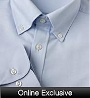 2" Longer Pure Cotton Plain Oxford Shirt