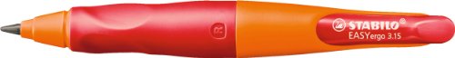 Stabilo - EASYergonomics experts - Porte-mine - HB - 3,15 mm + 1 taille-crayon - Droitier - Orange/Rouge