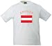 Flag-Shirt Austria(Kinder 116 bis Erwachsene 5XL) -- VIELE FARBEN