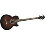 Ibanez AEB10E Acoustic-Electric Bass Guitar with Onboard Tuner (Dark Violin Sunburst)