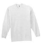 NEW JERZEES - Heavyweight Long Sleeve T-Shirt Light Oxford-L
