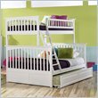 Atlantic Furniture Columbia Twin over Full Bunk Bed in White