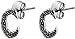 Celtic Letter C Silver Tone Pewter Stud Earrings