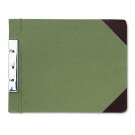 Canvas Sectional Post Binder For 8-1/2 X 11 Sheets, 2-3/4 C. To C., Green/Red
