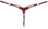 2 3/4 Breast Collar with Hair Inset and Dots (Chestnut)