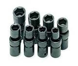 S K Hand Tools (SKT34301) 8 Piece 1/2in. Drive SAE Standard 6 Point Swivel Impact Socket Set