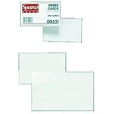 Sparco Products Index Card, Ruled, 8 Point, 5'x8', 100/PK, White