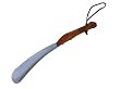 Shoe horn with wooden handle 11.5"