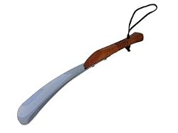 Shoe horn with wooden handle 11.5"