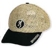 Straw Cap Straw Cap w/Solid Brim, Black