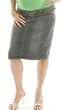 Belted Maternity Jean Skirt