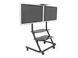Chief PPD-2000 Dual Display Video Conferencing Cart - Cart for flat panel - textured black - floor-standing ( PPD2000 )