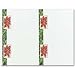 Masterpiece Painterly Poinsettia 4-up Postcard - 11 x 8.5 - 10 Sheets 40 Cards