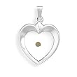 Heart Pendant with Mustard Seed