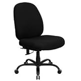 500 lb. Capacity HERCULES™ Black Fabric Big and Tall Office Task Chair with Extra WIDE Seat [WL-715MG-BK-GG]