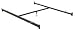 Queen Converter Rail System, Hook-On with One Center Support Queen Converter Rail System, Hook-On with One Center Support