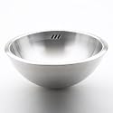 Decolav 1216-B 16-Inch Round Double-Walled Vessel with Overflow, Brushed Stainless