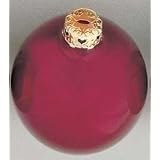 Click here to buy Set of 6 Bordeaux Pearl Glass Ball Christmas Ornaments 4 #27685 by Roman.