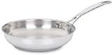 Cuisinart Chef s Classic Nonstick Stainless 12-Inch Open Skillet with Helper Handle