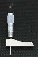 Starrett 443Z-6RL Micrometer Depth Gauge With Half Base Ratchet-Stop Thimble And Lock Nut 0001 Graduation 0-6 Range 2 Base Size