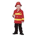 Brave Firefighter Toddler Costume Toddler (Toddler (2T-4T))
