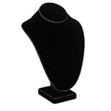 Black Velvet Necklace Bust Jewelry Showcase Display