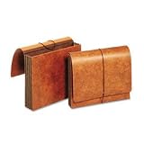 Wallet, Heavy-duty, 24 Pt., 3-1/2 Exp., Letter, Brown, Sold as 1 each