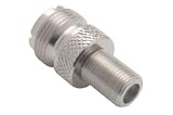 Coaxial Adapter, UHF Female / F Female