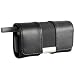 Regal Small Black Horizontal Pouch Case With 360 Degree Rotating Belt Clip - Fits Most Small Clamshe