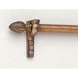 Quilt Racks Antique Brass, 9 foot Quilt Hanger Antique Br. Pineapple Finials by The Renovators Supply