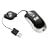 Hewlett Packard PF725A USB Ultra Mini Mouse with retractable Cord Black/silver