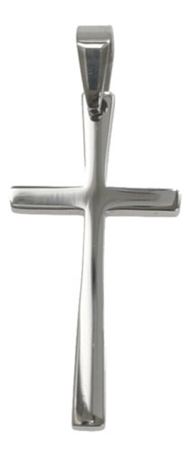 Click here to buy 316L Stainless Steel Pendant Stainless Steel Pendants with cross design and shiny polish. Length of... by ToltecTraders.com.