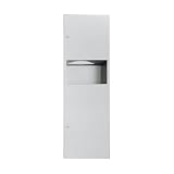 Simplicity Paper Towel Dispenser with 9 gal. Waste Receptacle - 600 C-fold or 800 Multi-fold Towel Capacity Mounting: Semi-Recessed